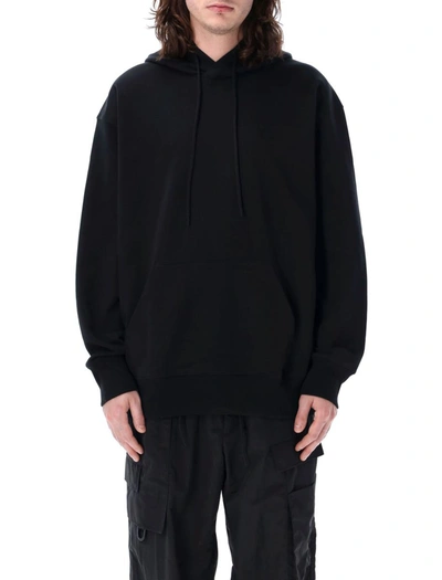 Shop Y-3 Adidas Logo Hoodie In Black