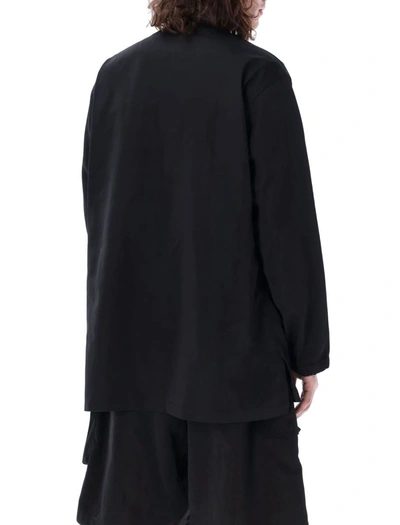 Shop Y-3 Adidas Nylon Twill Shirt In Black