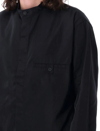 Shop Y-3 Adidas Nylon Twill Shirt In Black