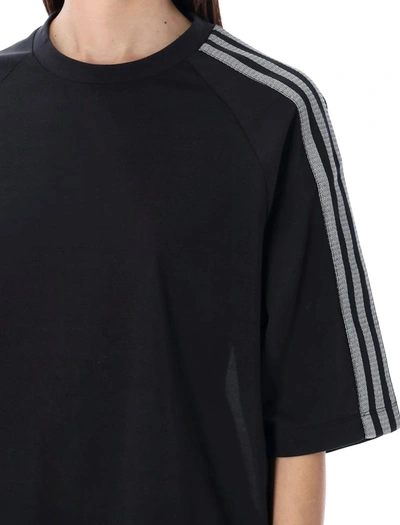 Shop Y-3 Adidas 3-stripes T-shirt In Black