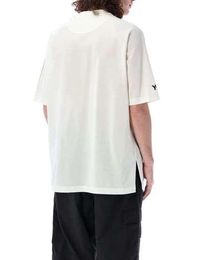 Shop Y-3 Adidas 3-stripes T-shirt In White