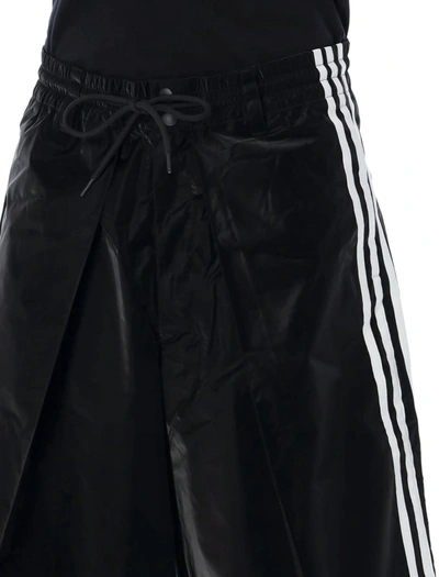 Shop Y-3 Adidas 3-stripes Track Shorts In Black
