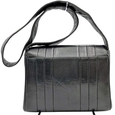 Pre-owned Chanel Mademoiselle Black Leather Shopper Bag ()