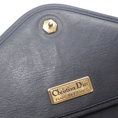 Shop Dior Black Leather Shoulder Bag ()