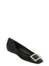 Roger Vivier Trompette Bellerine Glossed-leather Ballet Flats In Nude