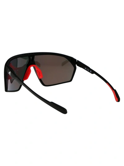 Shop Adidas Originals Adidas Sunglasses In 02l Nero Opaco/roviex Specchiato