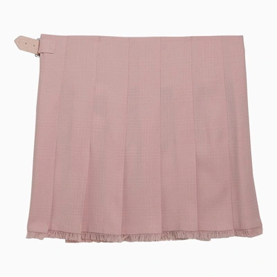 Shop Burberry Cameo Skirt In Pink