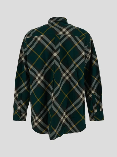 Shop Burberry Shirts In Ivy