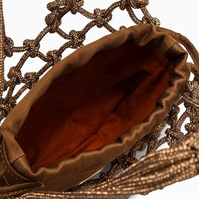 Shop Hibourama Carrie Mini Bag With Light Topaz In Brown