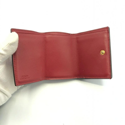 Shop Fendi Brown Leather Wallet  ()