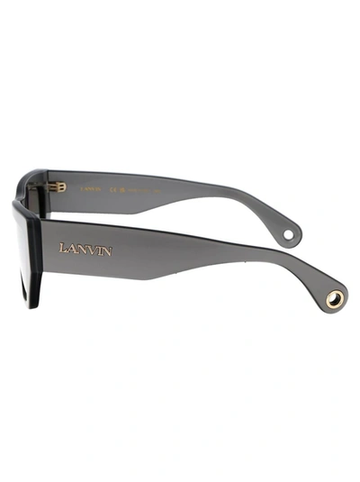 Shop Lanvin Sunglasses In 058 Silver