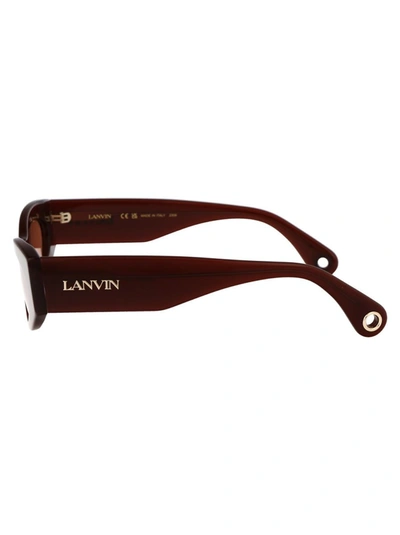 Shop Lanvin Sunglasses In 235 Red