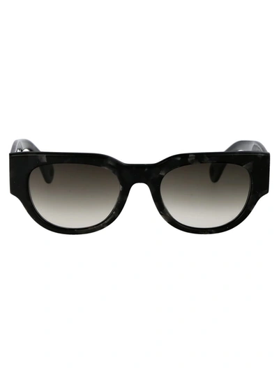 Shop Lanvin Sunglasses In 009 Grey Tortoise