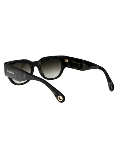 Shop Lanvin Sunglasses In 009 Grey Tortoise