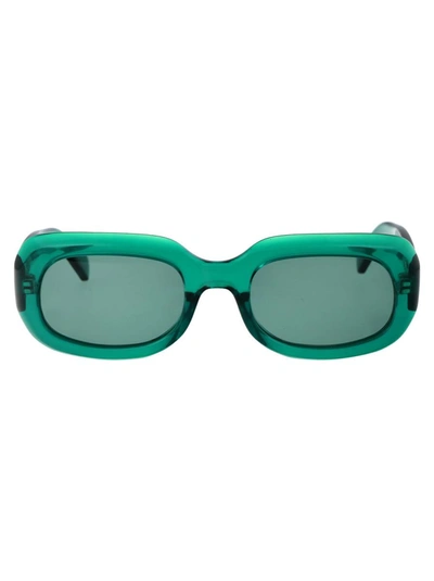 Shop Longchamp Sunglasses In 303 Green