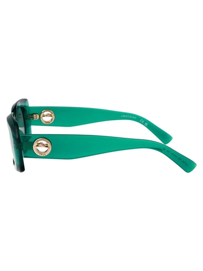 Shop Longchamp Sunglasses In 303 Green