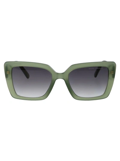 Shop Marc Jacobs Sunglasses In 1edgb Green