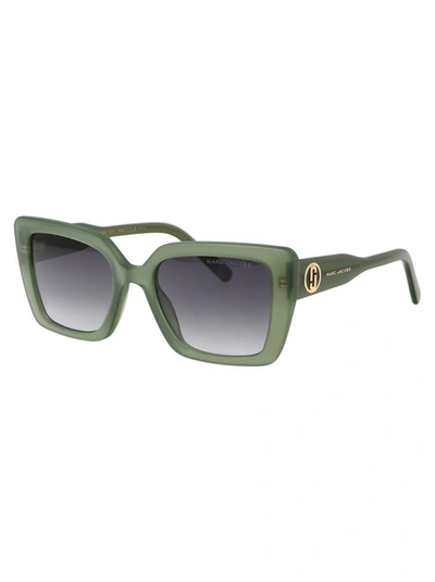 Shop Marc Jacobs Sunglasses In 1edgb Green