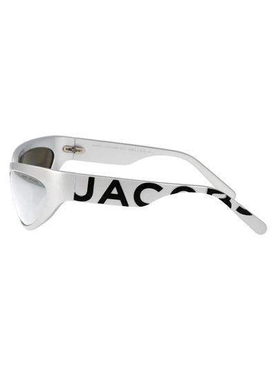 Shop Marc Jacobs Sunglasses In 79dt4 Silv Blk S