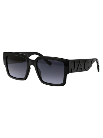 Shop Marc Jacobs Sunglasses In 08a9o Blackgrey