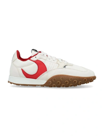 Shop Marine Serre Ms Rise Sneakers In White Red