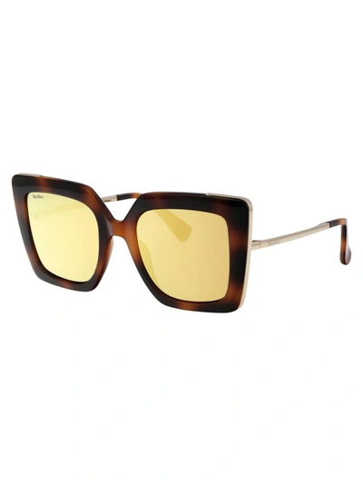 Shop Max Mara Sunglasses In 52g Havana