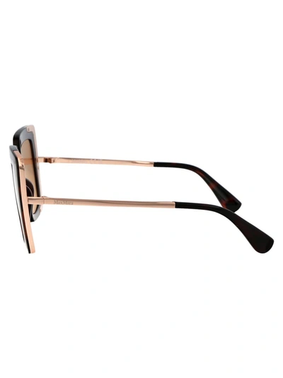 Shop Max Mara Sunglasses In 54s Avana Rossa/bordeaux
