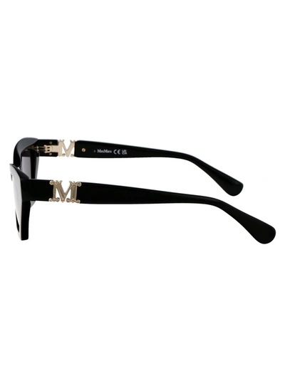 Shop Max Mara Sunglasses In 01a Nero Lucido/fumo
