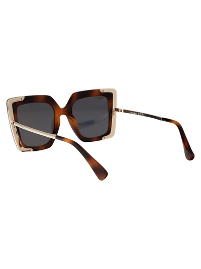 Shop Max Mara Sunglasses In 52g Havana