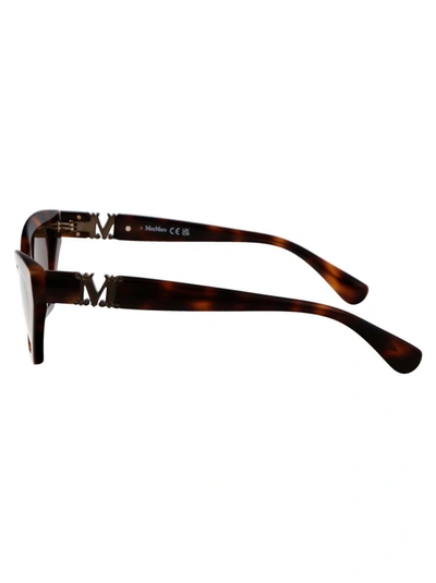 Shop Max Mara Sunglasses In 52e Avana Scura/marrone