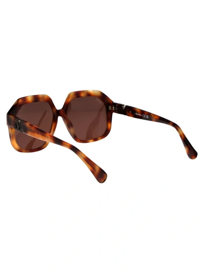 Shop Max Mara Sunglasses In 53e Avana Bionda/marrone