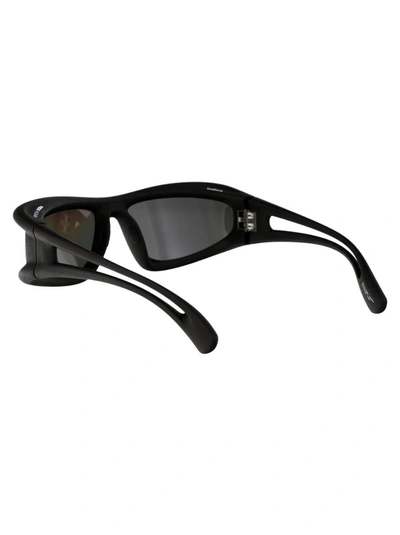 Shop Mykita Sunglasses In 354 Md1 Pitch Black | Silver