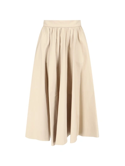 Shop Patou Skirts In Beige