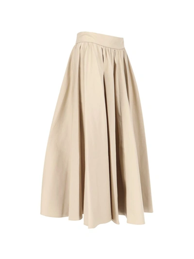 Shop Patou Skirts In Beige