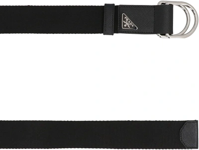 Shop Prada Re-nylon Belt In Black