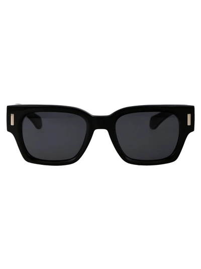 Shop Ferragamo Salvatore  Sunglasses In 001 Black