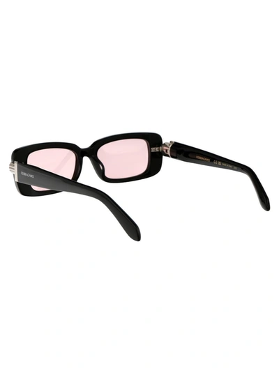 Shop Ferragamo Salvatore  Sunglasses In 005 Black Pink