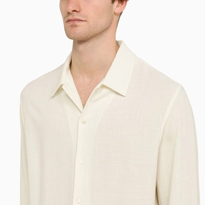 Shop Séfr Wool-blend Shirt In White