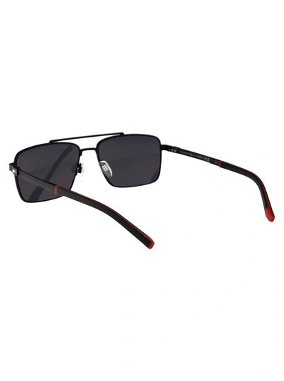 Shop Tommy Hilfiger Sunglasses In 003ir Mtt Black