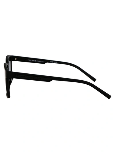 Shop Tommy Hilfiger Sunglasses In 003m9 Mtt Black