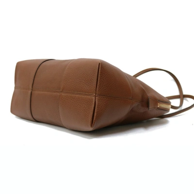 Shop Gucci Bree Brown Leather Shopper Bag ()