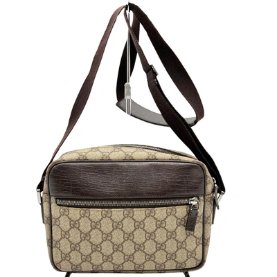 Shop Gucci Brown Canvas Shopper Bag ()