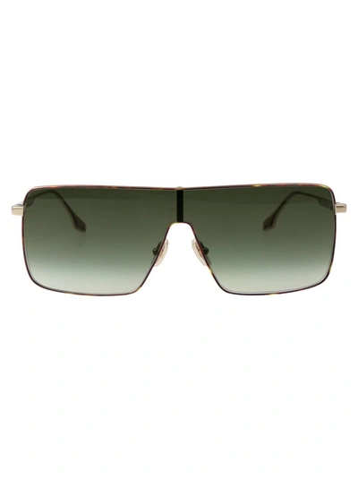 Shop Victoria Beckham Sunglasses In 700 Gold/khaki