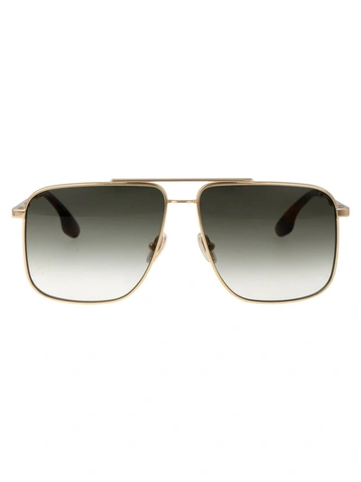 Shop Victoria Beckham Sunglasses In 700 Gold/khaki