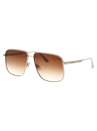 Shop Victoria Beckham Sunglasses In 723 Gold/honey Gradient