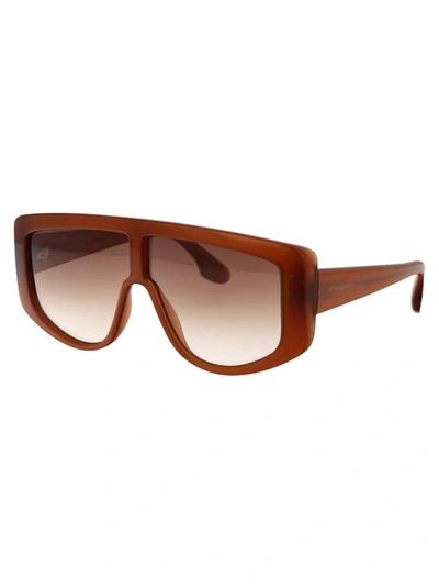 Shop Victoria Beckham Sunglasses In 240 Caramel