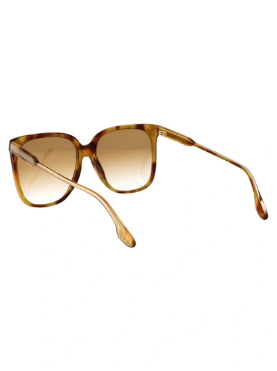 Shop Victoria Beckham Sunglasses In 222 Blonde Havana