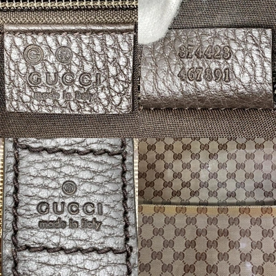 Shop Gucci Gg Crystal Brown Crystal Shopper Bag ()
