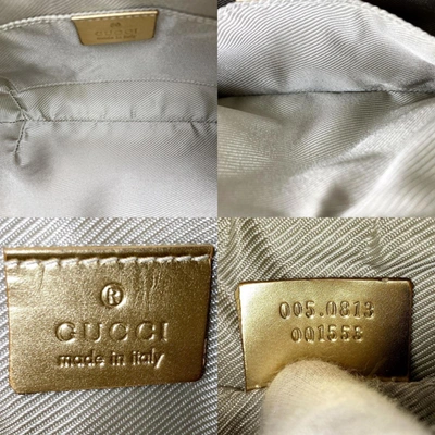 Shop Gucci Hobo Green Canvas Shopper Bag ()