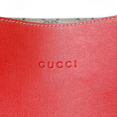 Shop Gucci Reversible Red Canvas Tote Bag ()
